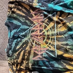 Def Leppard Tie Dyed Long Sleeve Sweatshirt